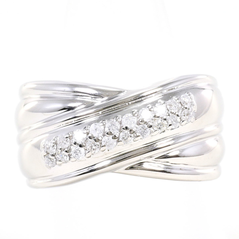 K14 14K WG White Gold Ring, 1 Diamond 0.21ct, with Certificate of Authenticit...